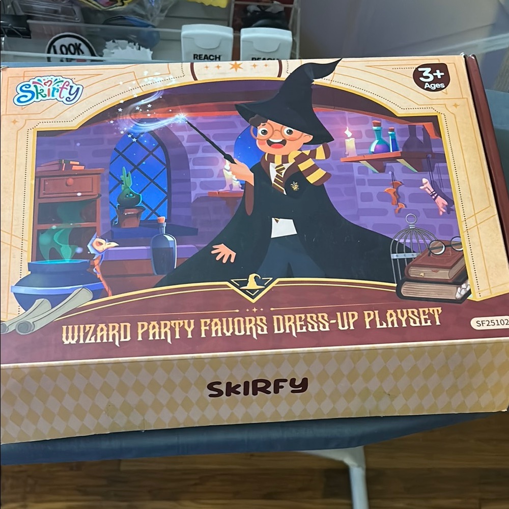 Wizard Costume Set with Scarf and Wand